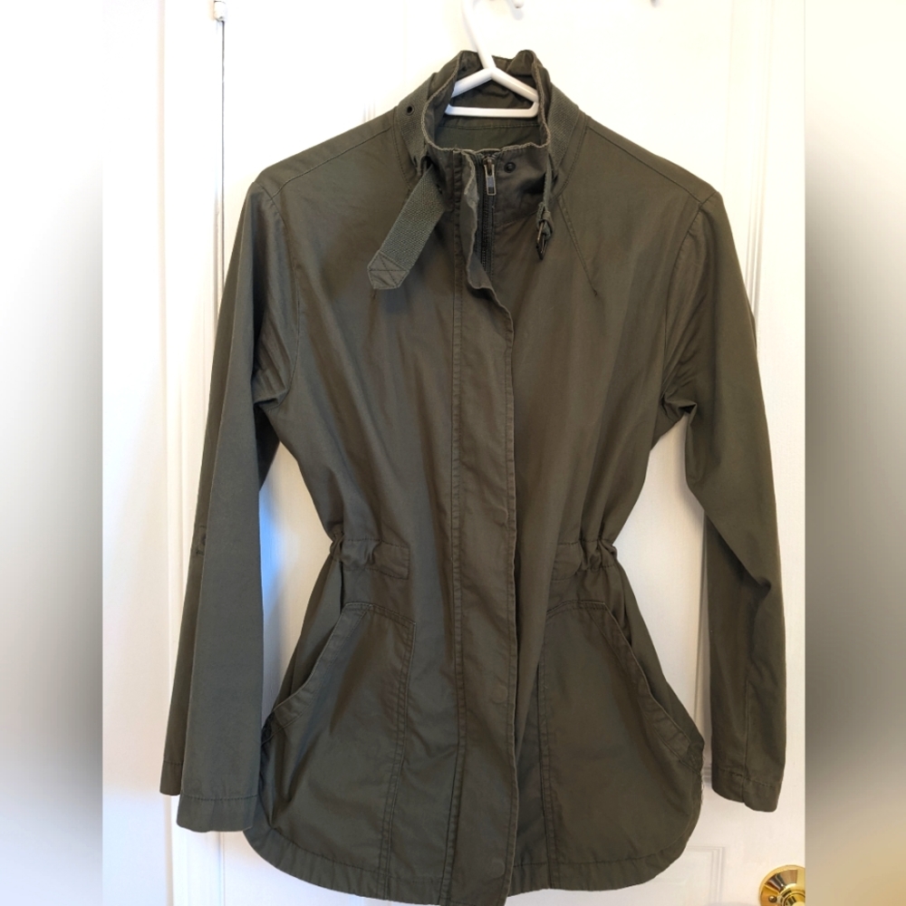 Army green fall jacket - Joe Fresh XS
